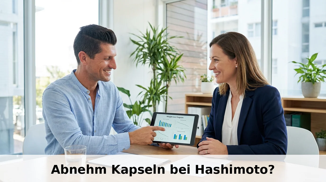 Abnehmcoach Frank im Beratungsgespräch über abnehm kapseln bei Hashimoto