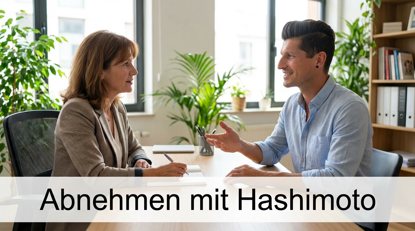 Abnehm Coach Frank im Beratungsgespräch über Abnehmen mit Hashimoto