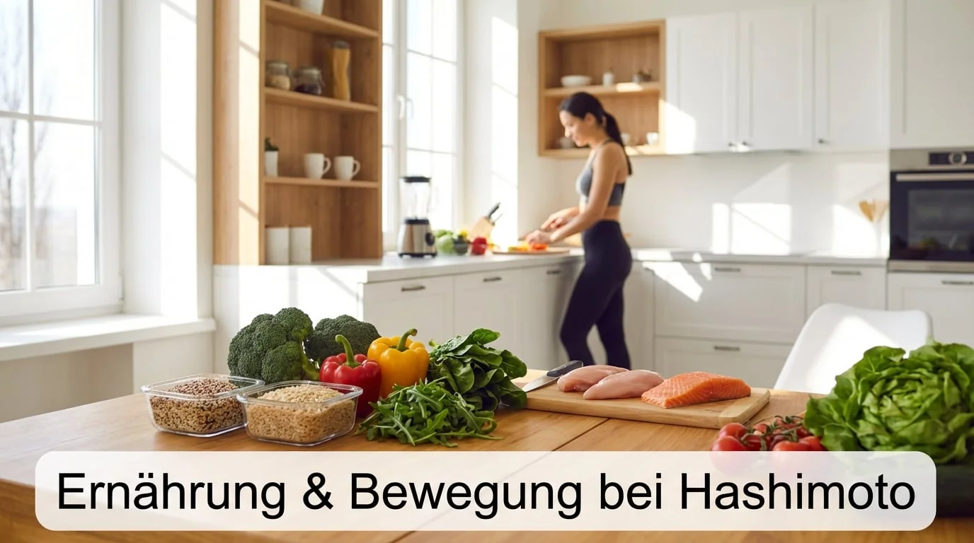 Abnehm-Übungen für Zuhause Frische gesunde Lebensmittel für die richtige Ernährung bei Hashimoto und Schilddrüsenunterfunktion