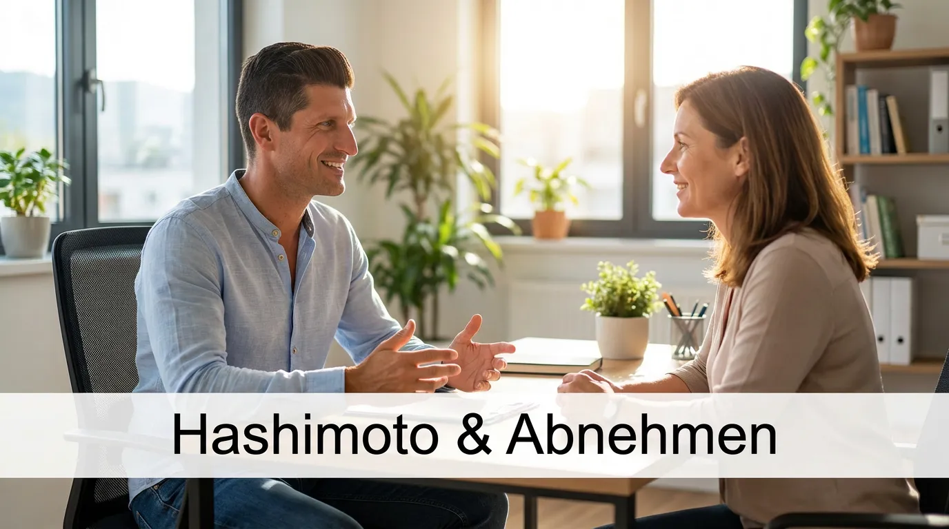 Abnehmcoach Frank bei Beratung mit Klientin zum Thema Hashimoto und schnell abnehmen