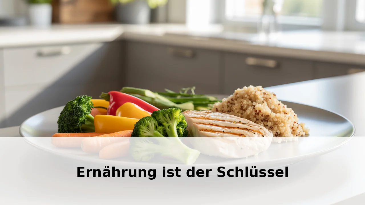 abnehmen ohne Sport Gesunde, ausgewogene Mahlzeit - Ernährung ist wichtiger als Sport beim Abnehmen