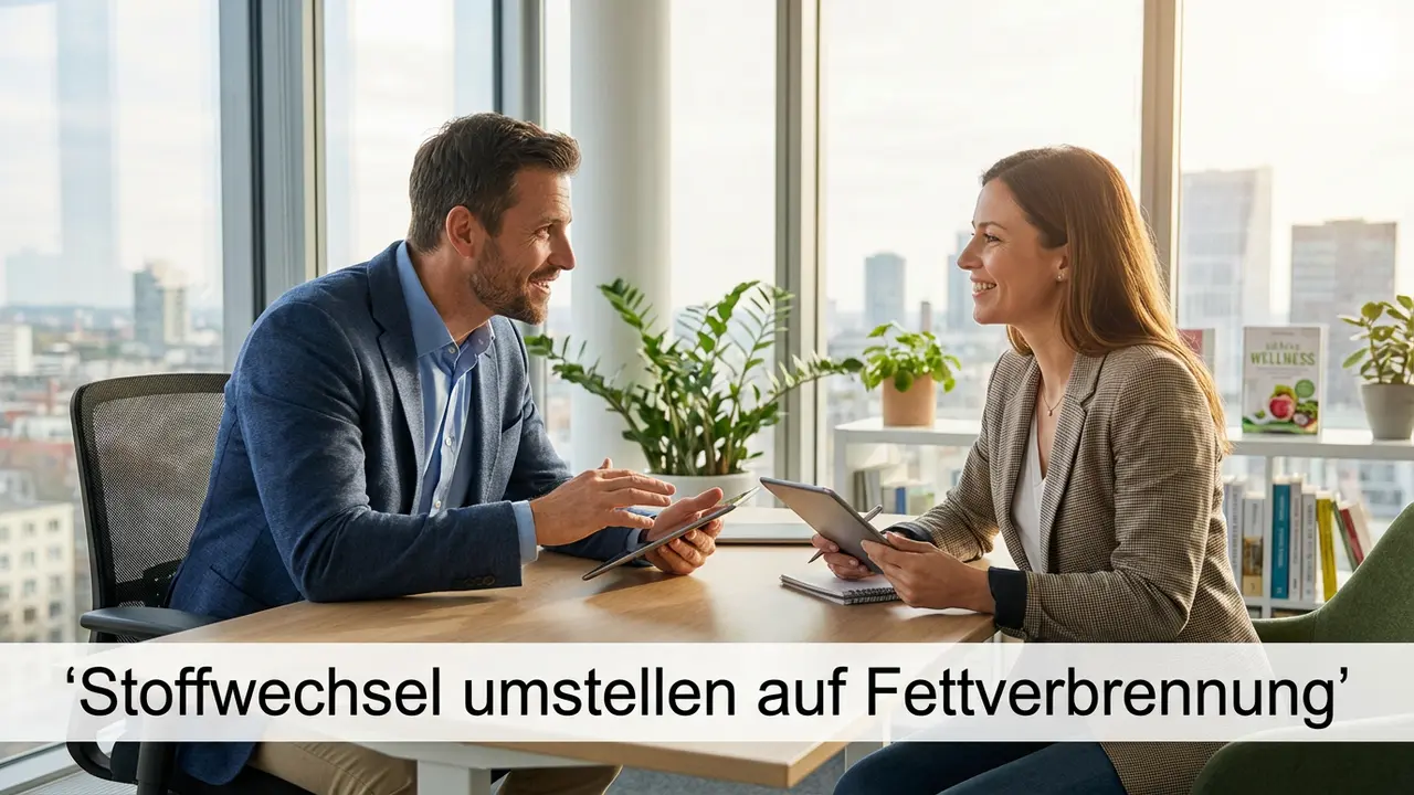 Abnehmcoach Frank berät Klientin zum Thema Stoffwechsel umstellen auf Fettverbrennung bei Hashimoto Stoffwechsel umstellen auf Fettverbrennung